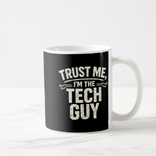 Caneca De Café Cara de tecnologia piada engraçada vintage suporte