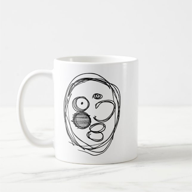 Caneca De Café Cara desarrumada (Esquerda)