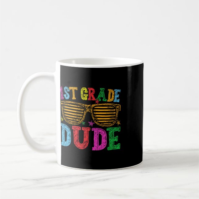 Caneca De Café Cara do 1º ano volta às aulas primeiro dia de aula (Esquerda)