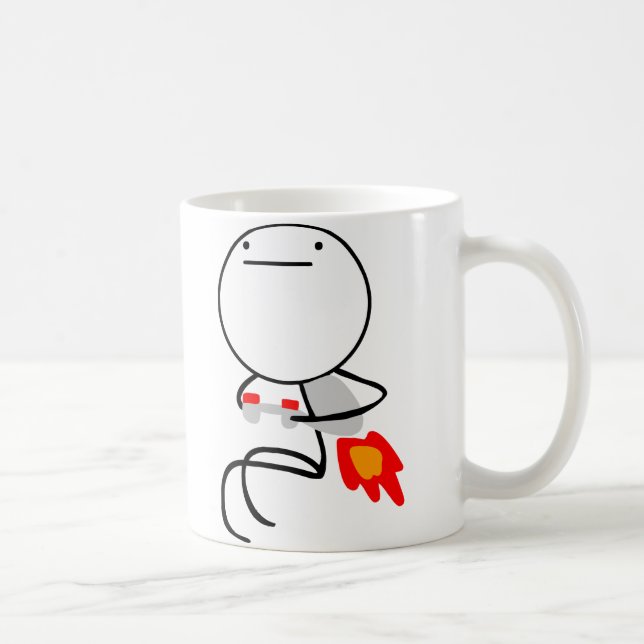 Caneca De Café Cara do bloco do jato (Direita)