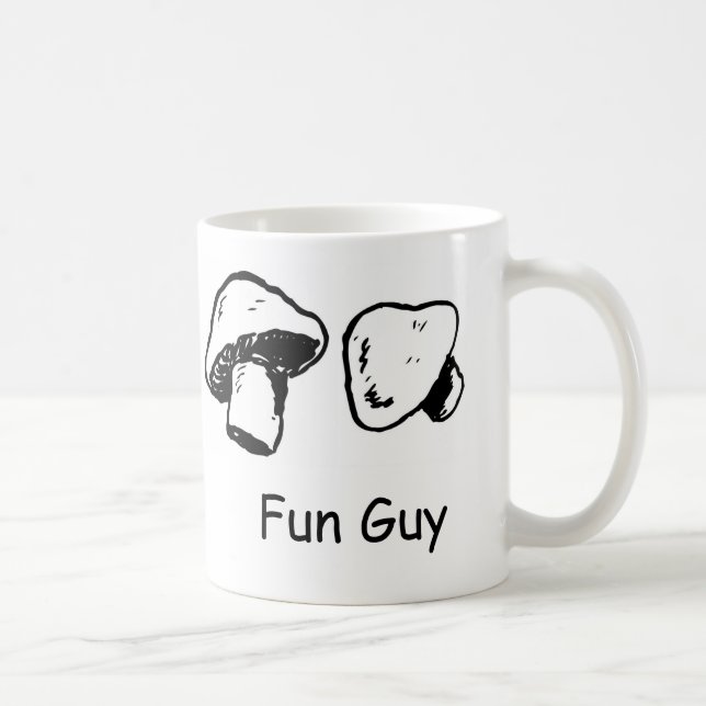 Caneca De Café Cara do divertimento, fungos (Direita)