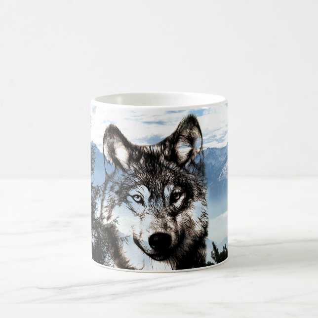 Caneca De Café Cara do lobo (Centro)