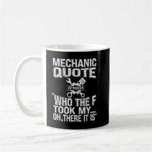 Caneca De Café Cara do Mecânico de Carros Frase do Mecânico