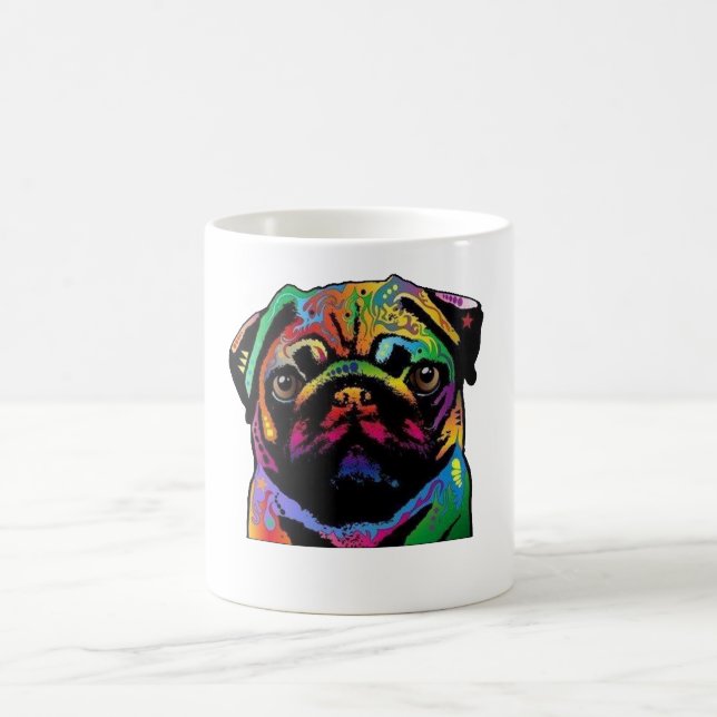 Caneca De Café Cara do Pug (Centro)