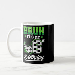 Caneca De Café Cara é meu 6º aniversário fã de esportes menino 6 