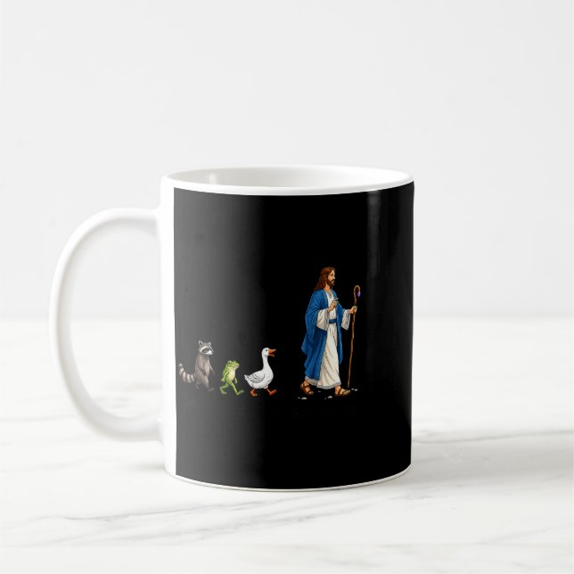 Caneca De Café Cara Ele Disse Indo Pescar Piada Cristã Pesca (Esquerda)