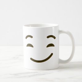 Caneca De Café Cara engraçada Smirking do Emoticon bonito de