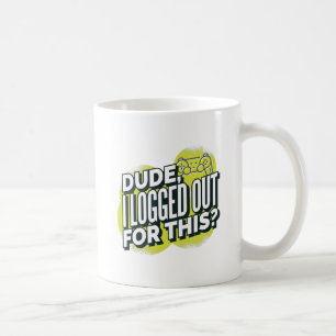 Caneca De Café Cara Engraçado, Eu Saí Para Esse Joystick Jogador