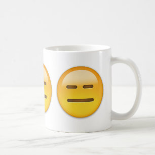 Caneca De Café Cara Expressionless Emoji