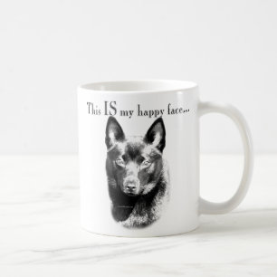 Caneca De Café Cara feliz do Schipperke