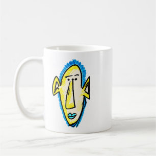 Caneca De Café Cara fluorescente