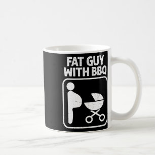 Caneca De Café Cara Gordura Com Churrasco