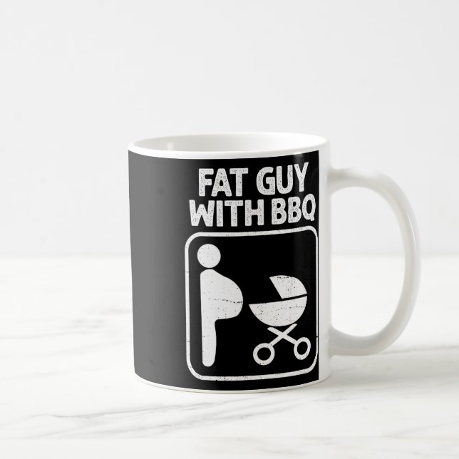 Caneca De Café Cara Gordura Com Churrasco (Direita)