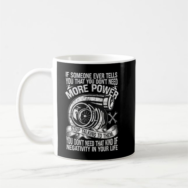 Caneca De Café Cara mecânica do carro mais potência do carro (Esquerda)