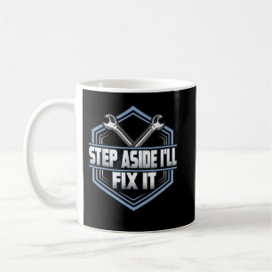 Caneca De Café Cara Mecânica do Carro Passo para frente Eu vou co