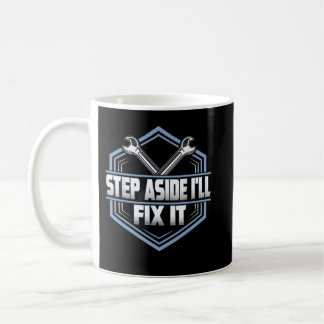 Caneca De Café Cara Mecânica do Carro Passo para frente Eu vou co