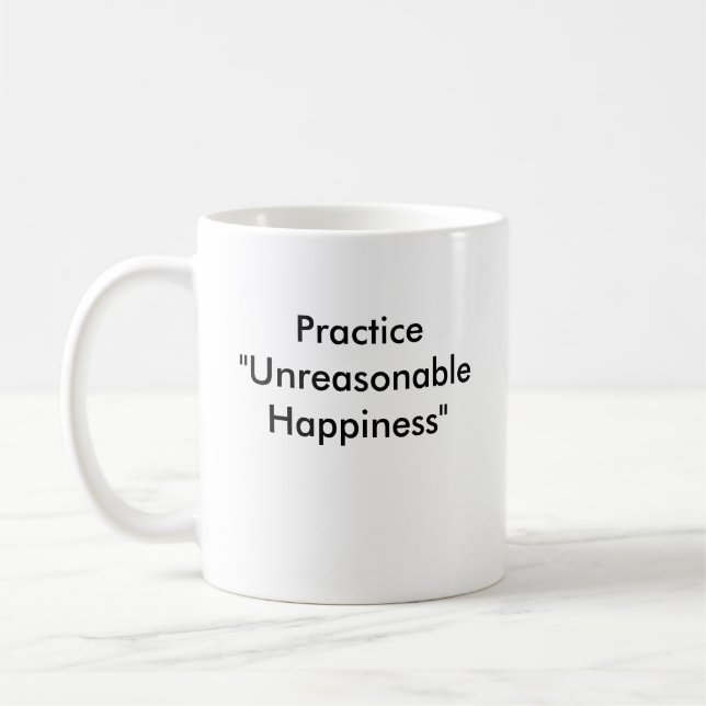 Caneca De Café cara, prática "felicidade ilógica " (Esquerda)