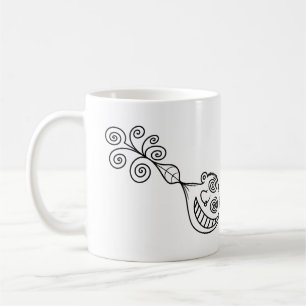 Caneca De Café Cara puxada para cima