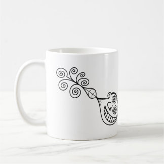 Caneca De Café Cara puxada para cima