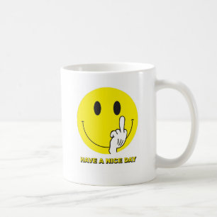 Caneca De Café cara que dá o dedo