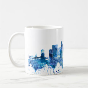 Caneca De Café Caracas Venezuela Skyline Blue