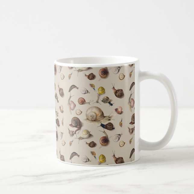 Caneca De Café Caracóis de Gastropodo Gastropodo Jardim das Serra (Direita)