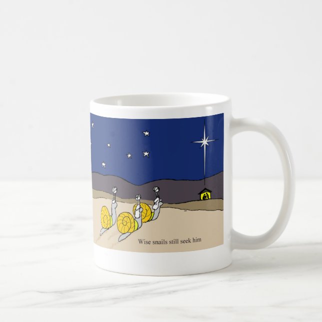Caneca De Café Caracóis sábios (Direita)