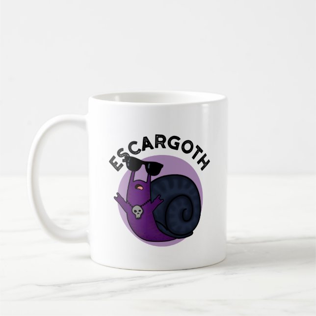 Caneca De Café Caracol-Caracol-Caracol-Caracol-Gótico Engraçado-g (Esquerda)