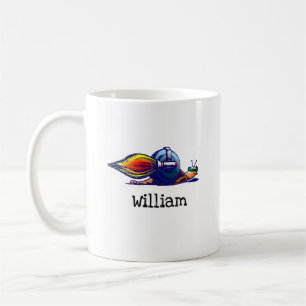 Caneca De Café Caracol Foguete