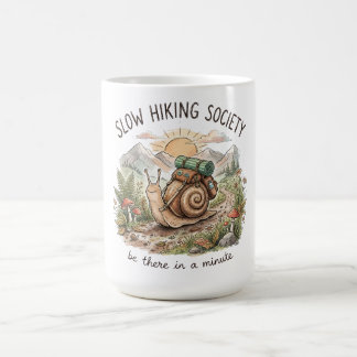 Caneca De Café Caracol Lento “Estarei Lá em um Minuto” Caminhada 