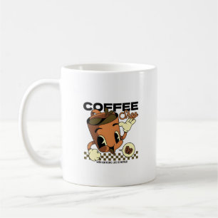 Caneca De Café Caractere da Taça de Café Retroativa Cuja Fita É F