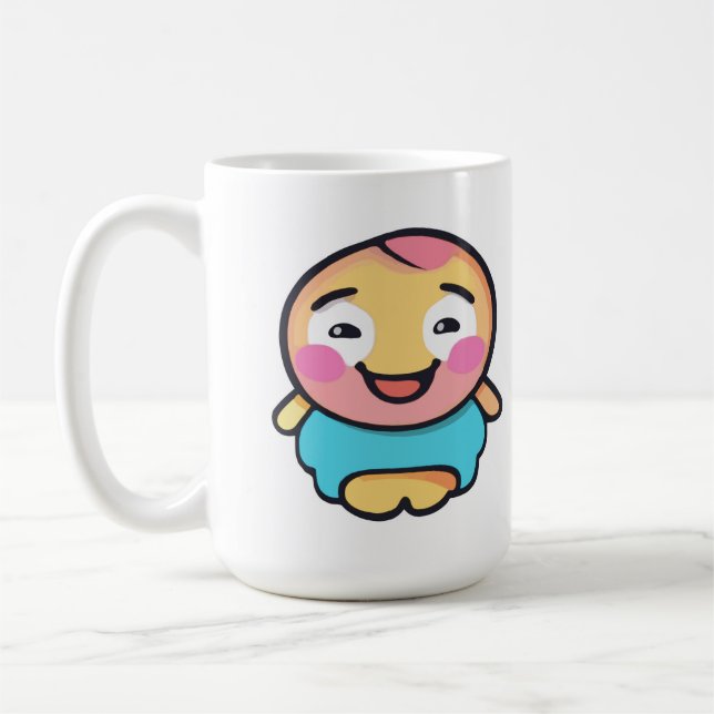Caneca De Café Caractere Kawaii Adorável - Cartoon Bonito (Esquerda)