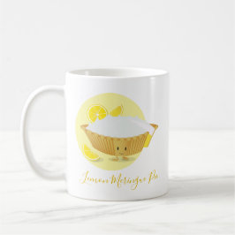 Caneca De Café Caracteres de Pie Meringue de Limão Amarelo Branco