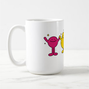 Caneca De Café Caracteres de Unidade Feliz