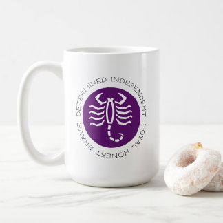 Caneca De Café Características do Escorpião Roxo Fofo Café do Sig