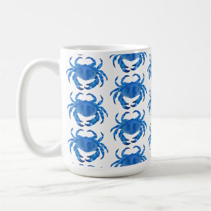 Caneca De Café Caranguejo Azul Crustáceo