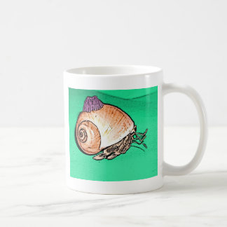 Caneca De Café Caranguejo de eremita com um chapéu de Shell do