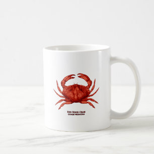 Caneca De Café Caranguejo de rocha vermelho (pacífico)
