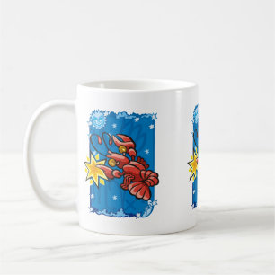 Caneca De Café Caranguejo do cancer no céu nocturno