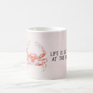 Caneca De Café Caranguejo do Oceano Vermelho Rubor