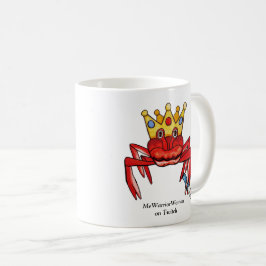 Caneca De Café Caranguejo Royalty com faca, MeWarriorWoman no Twi