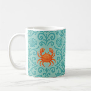 Caneca De Café Caranguejo Sinfonia Ornamental