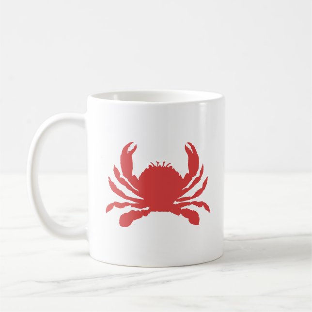 Caneca De Café Caranguejo Vermelho (Esquerda)