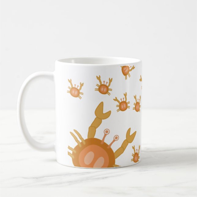 Caneca De Café caranguejos bonitos (Esquerda)