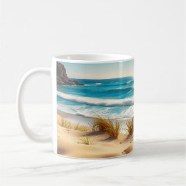 Caneca De Café Caranguejos Marinhos na Praia Tropical – Oceano Se