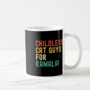Caneca De Café Caras De Gato Para Kamala Harris 2024 Vintage