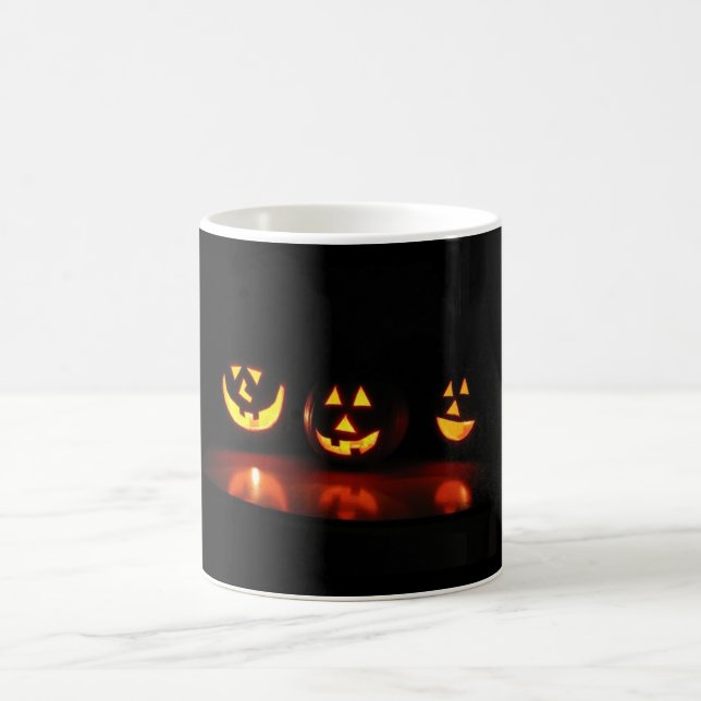 Caneca De Café caras de halloween (Centro)