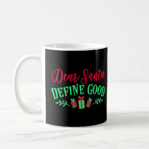 Caneca De Café Caras Papais noeis De Natal Definem Boas Mulheres
