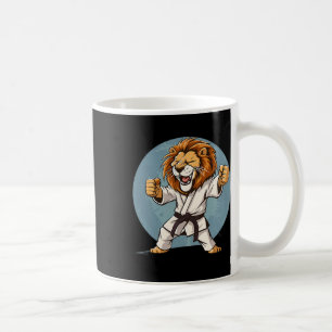 Caneca De Café Caratê Lion Kickboxing Taekwondo Jiu-jitsu Mma Mar