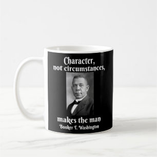 Caneca De Café Caráter De Booker T Washington Torna O Homem Preto